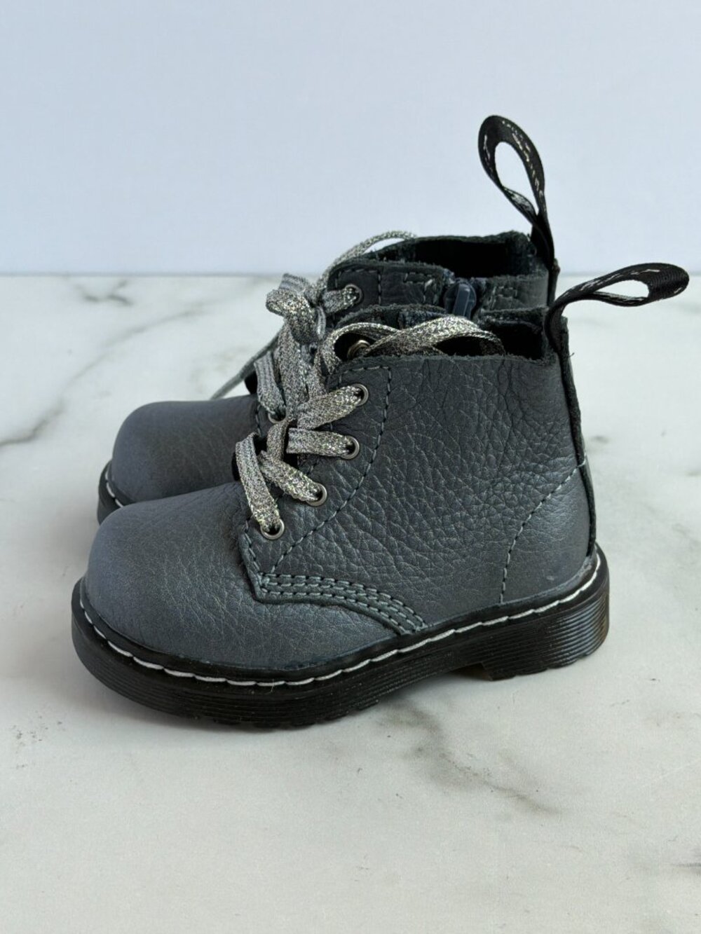 Dr. Martens 1460 Pascal Metallic Virginia Toddler Boots Size 4